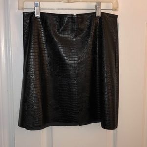 Black Snakeskin skirt. Never worn.